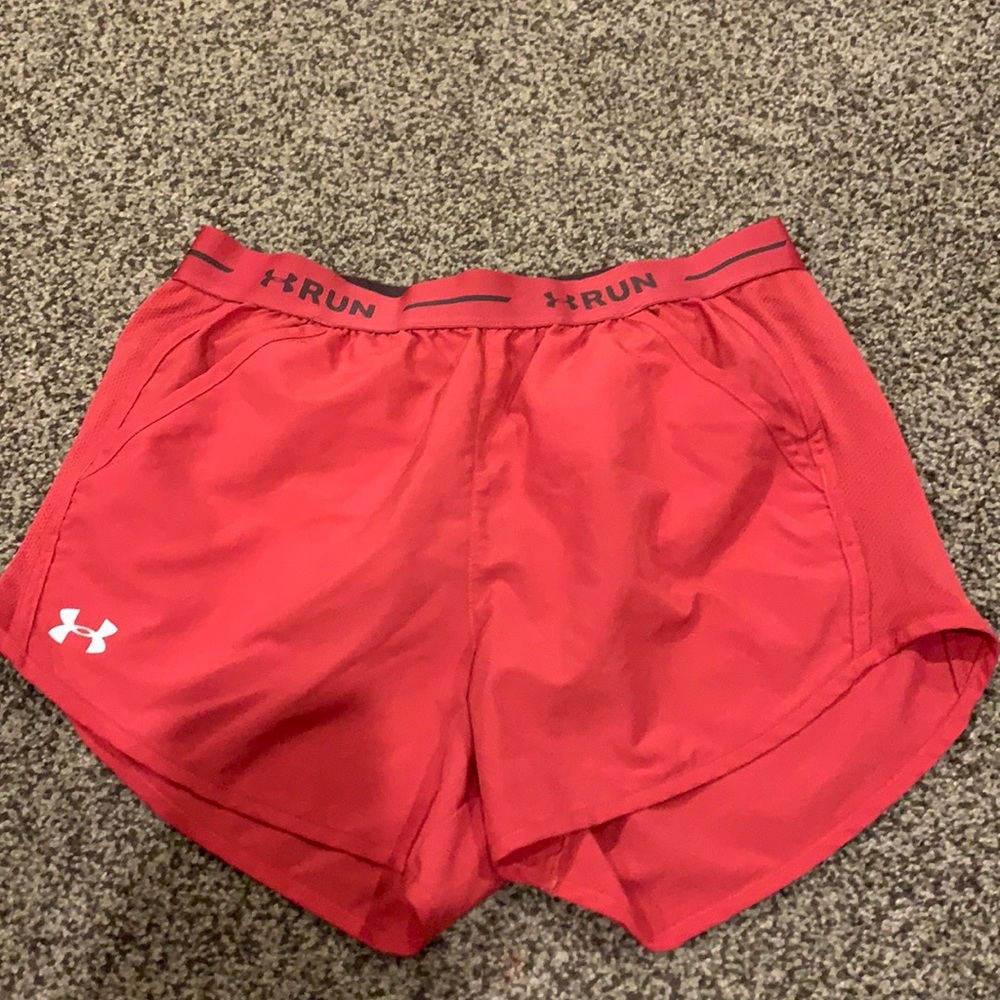 Pink Under Armour shorts